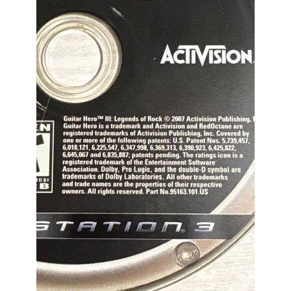 Guitar Hero III: Legends Of Rock Playstation 3 Video Game Activision DISC ONLY - Picture 2 of 3